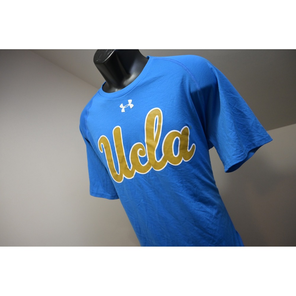 Under Armour UCLA Bruins Shirt Mens XL Blue Short Sleeve HeatGear Athletic EUC